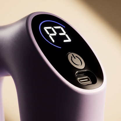 Close-up of SculptRing control buttons and display panel